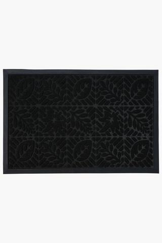 Poly Embossed Leaf Doormat,40x60cm