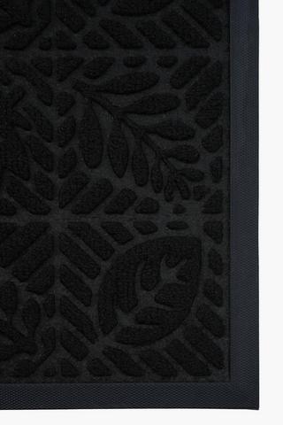 Poly Embossed Leaf Doormat,40x60cm