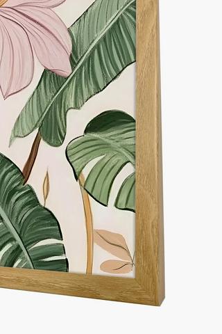 Framed Tropic Leaf Canvas, 40x60cm
