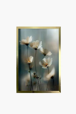Framed Flower Canvas, 40x60cm