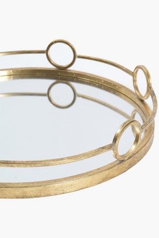 Antique Mirror Decor Tray, 43x8.5cm