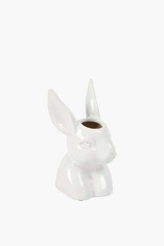 Ceramic Bunny Vase, 10x18cm