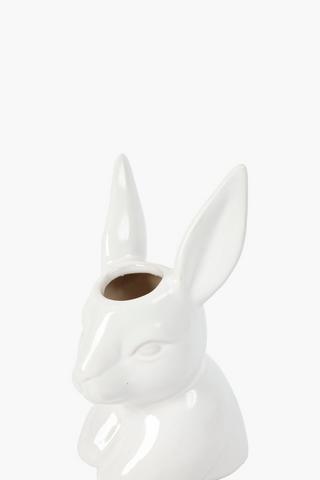 Ceramic Bunny Vase, 10x18cm