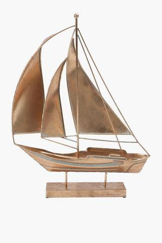Sail Boat On Stand, 34x45cm