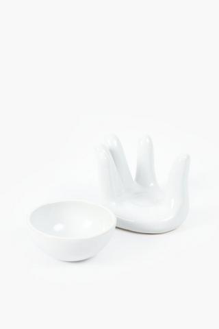 Ceramic Hand Oil Burner, 10x12.5cm