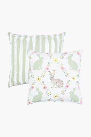 Colab Coralbloom 2 Pack Cotton Chairpad, 45x45cm