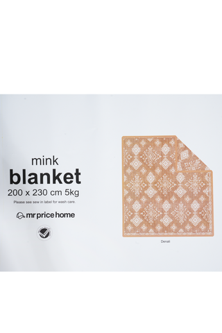 Mink Denali Geometric Blanket 5kg, 200x230cm