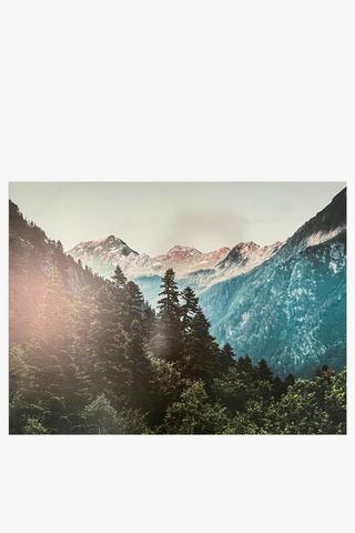 Printed Mountains Canvas, 90x120cm