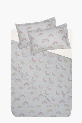 Soft Touch Brushed Madera Ditsy Rainbow Comforter