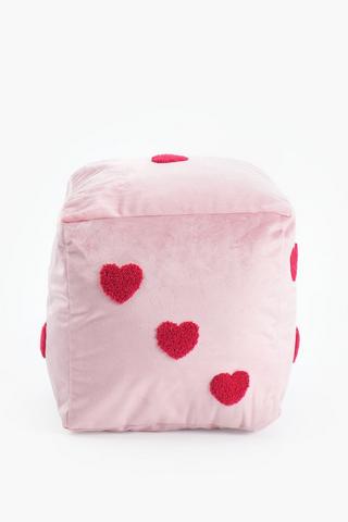 Shaped Dice Scatter Cushion, 25x25cm