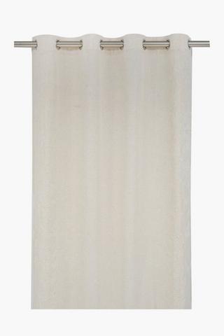 Eyelet Embroidered Textured Sheer Curtain, 140x225cm