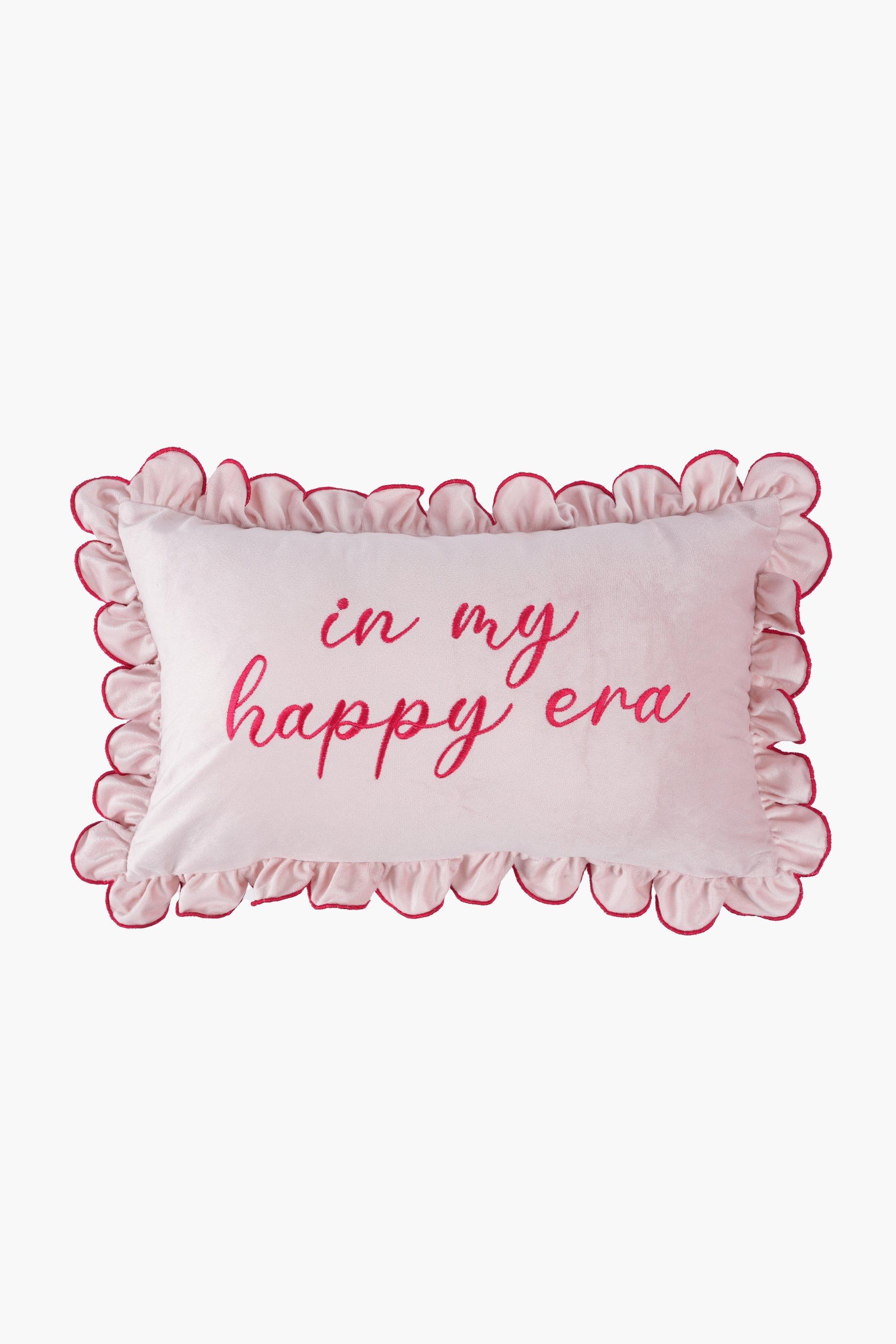 Velvet Script Scatter Cushion, 30x50cm