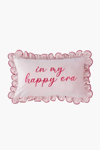 Velvet Script Scatter Cushion, 30x50cm