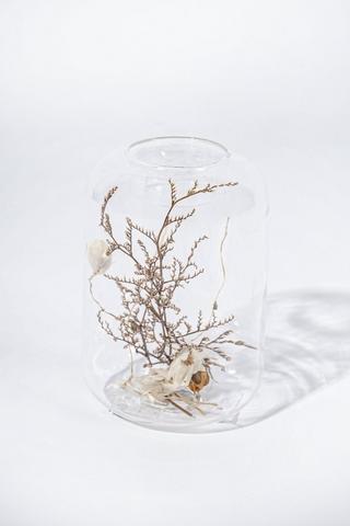 Daisy Cylinder Tealight Holder, 4x11cm