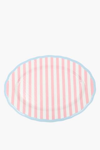 Colab Coralbloom Stripe Platter