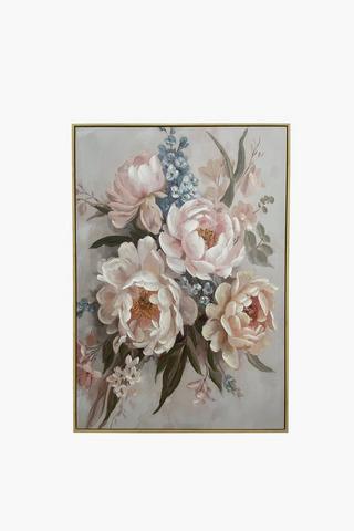 Hand Painted Flower Bouquet Canvas, 70x100cm