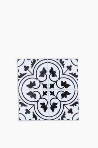 Monochrome Pattern Wall Tile, 20cm