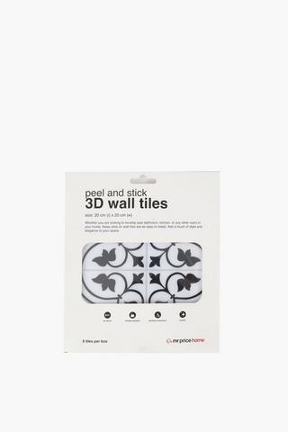 Monochrome Pattern Wall Tile, 20cm