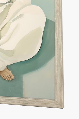 Framed Lady Canvas, 40x60cm
