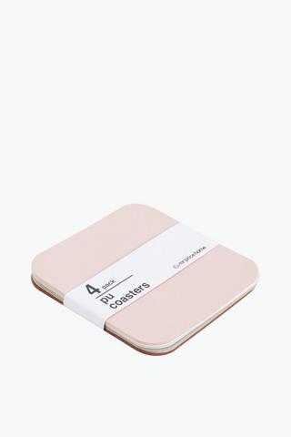 4 Pack Pu Coasters