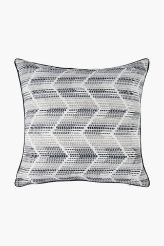 Extra Premium Zig Zag Feather Filled Scatter Cushion, 60x60cm