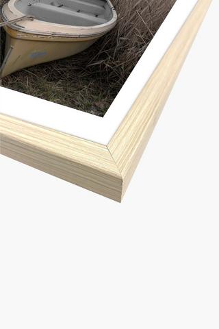 Framed Boat Canvas, 60x90cm