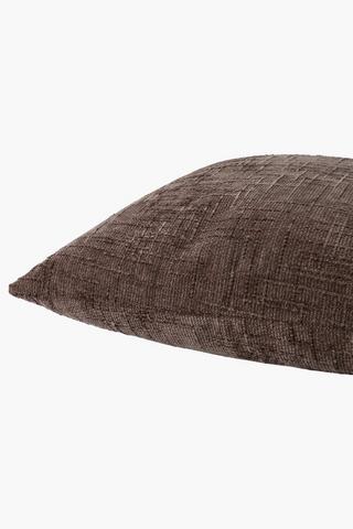 Extra Premium Chenille Scratch Feather Filled Scatter Cushion, 60x60cm