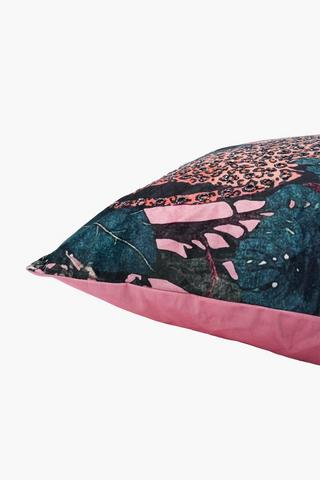 Extra Premium Leopard Feather Filled Scatter Cushion, 60x60cm