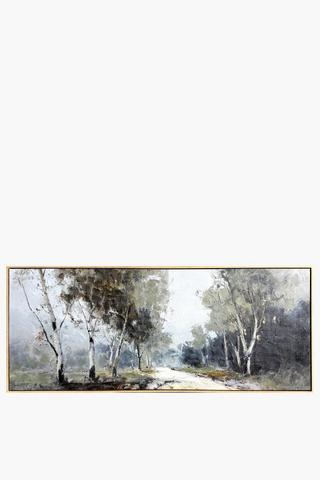 Hand Painted Forest Canvas, 70x170cm