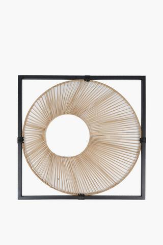 Dimensional Woven Circle, 80x80cm