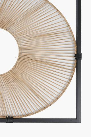 Dimensional Woven Circle, 80x80cm