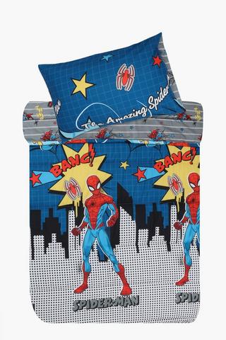 Soft Touch 90gsm Character Spiderman Reversible Comforter Set