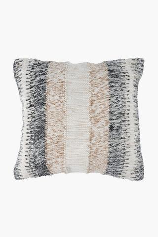 Extra Premium Textured Wyatt Stripe Feather Filled Scatter Cushion, 60x60cm