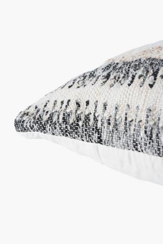 Extra Premium Textured Wyatt Stripe Feather Filled Scatter Cushion, 60x60cm