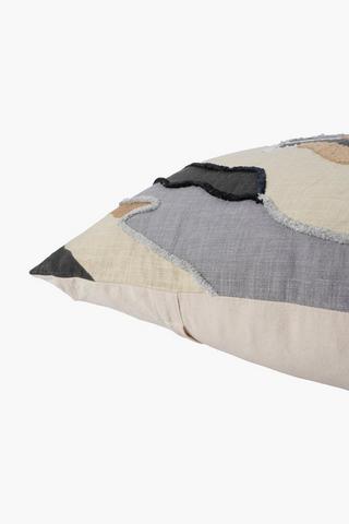 Extra Premium Textured Abstract Feather Filled Scatter Cushion, 60x60cm