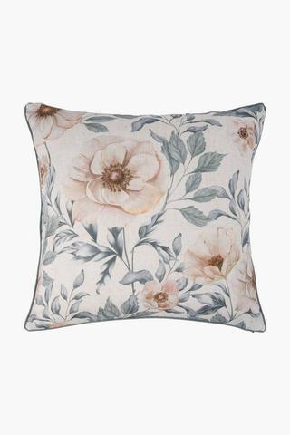 Extra Premium Prue Floral Feather Filled Scatter Cushion, 60x60cm