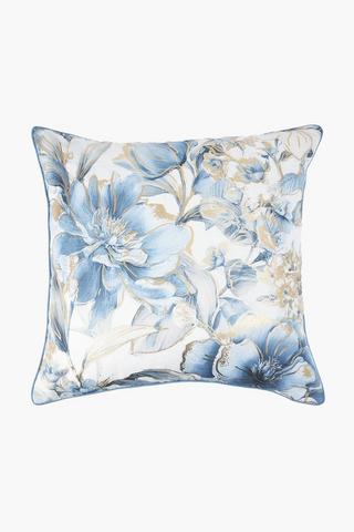 Extra Premium Maya Floral Feather Filled Scatter Cushion, 60x60cm