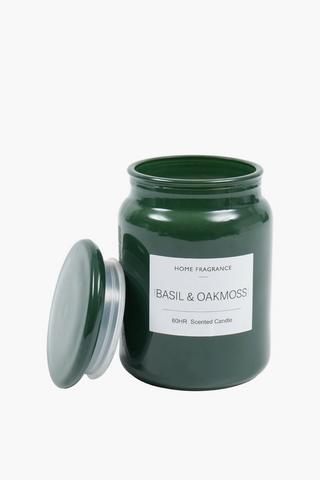 Basil And Oakmoss Waxfill Candle
