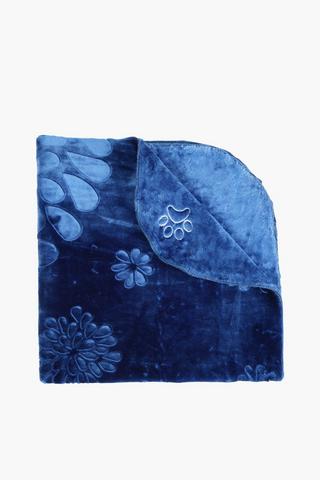 Mink Embroidered Pet Blanket