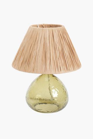 Rafia Glass Lamp Set, E14