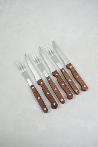 12 Piece Stainless Steel Steak Knife And Fork Set