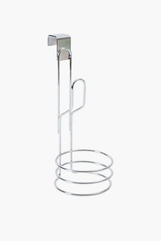 Chrome Over The Door Hairdryer Caddy