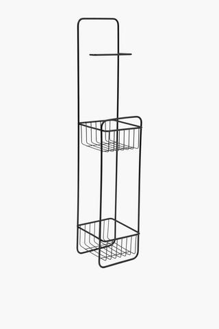 Powder Coated Metal Toilet Roll Holder With Racks
