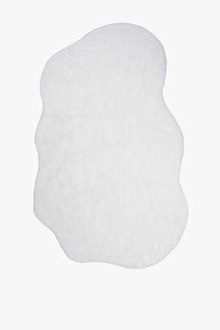 Faux Fur Shaped Rug, 110cm