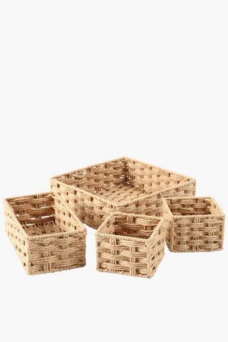 4 Piece Paper Storage Cubes