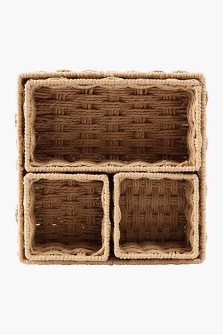 4 Piece Paper Storage Cubes