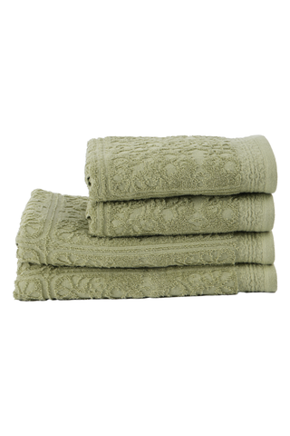 4 Pack Jacquard Haltia Hand And Bath Towels