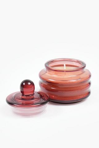 Meru Ripple Glass Candle, 80g