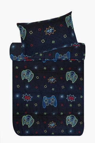 Soft Touch Brushed Bright Gamer Comforter Set