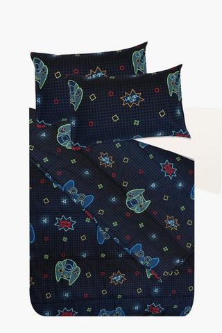 Soft Touch Brushed Bright Gamer Comforter Set
